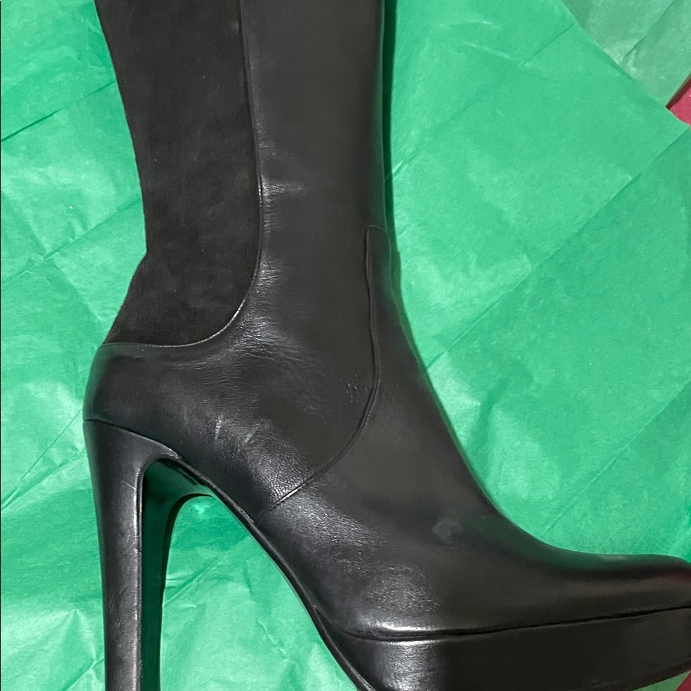 Black Heeled Boots from Malon, Italy